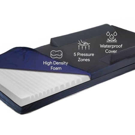 PROHEAL Foam Hospital Bed Mattress With Raised Rails PH-81015